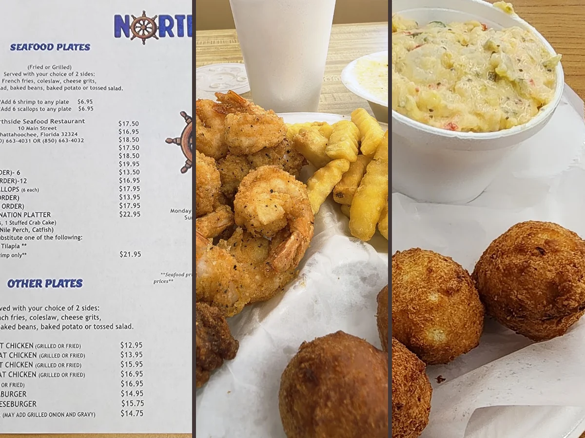 Catfish and hush puppies served for lunch.