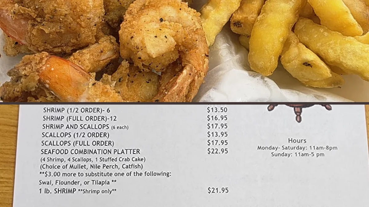 Catfish and hush puppies served for lunch.